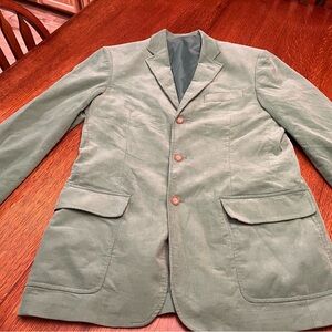 J CREW Men's Light Green Corduroy Blazer, EUC